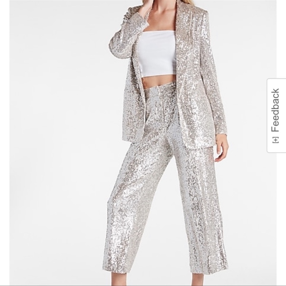 Sequin suit- champagne color